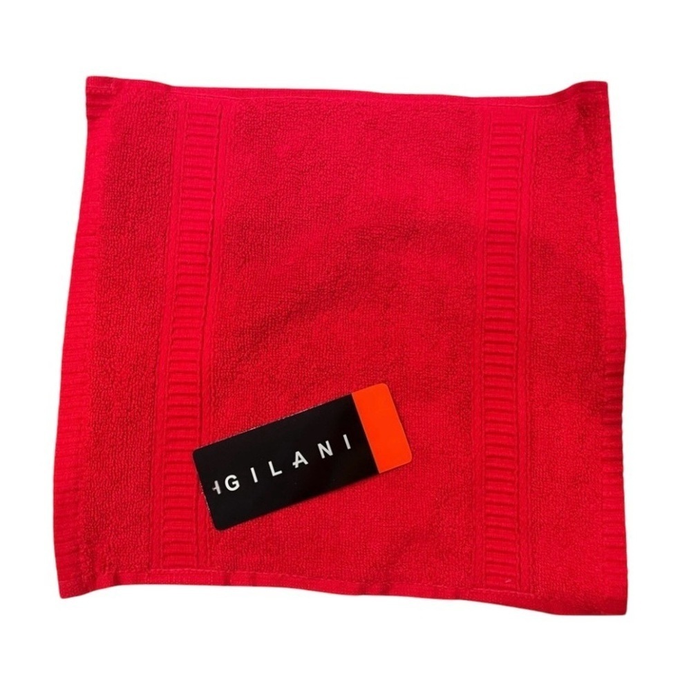 New 24 Washcloths / facecloths / small towels Christmas decor red colour